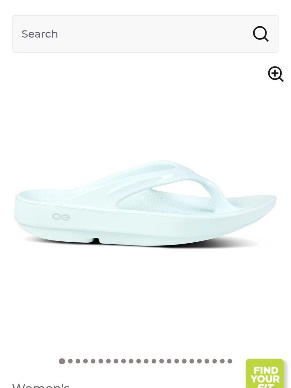 NWT OOFOS OOlala Thong Sandal in Color ICE